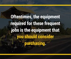 Buying Equipment Versus Renting Equipment