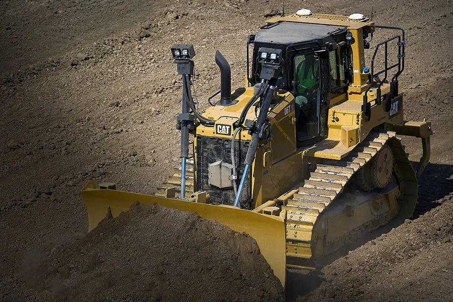 Cat dozer with technology enabled.