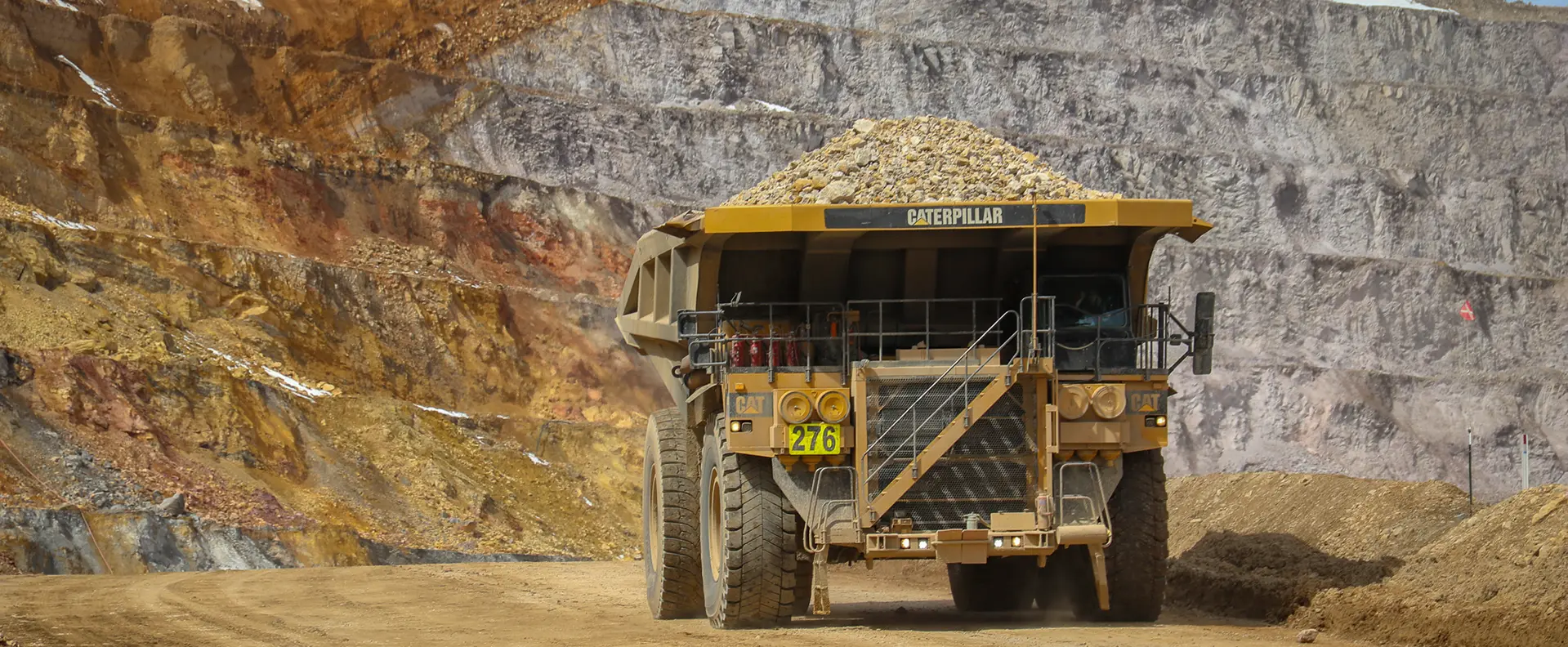 793 Cat Haul truck in open pit mine