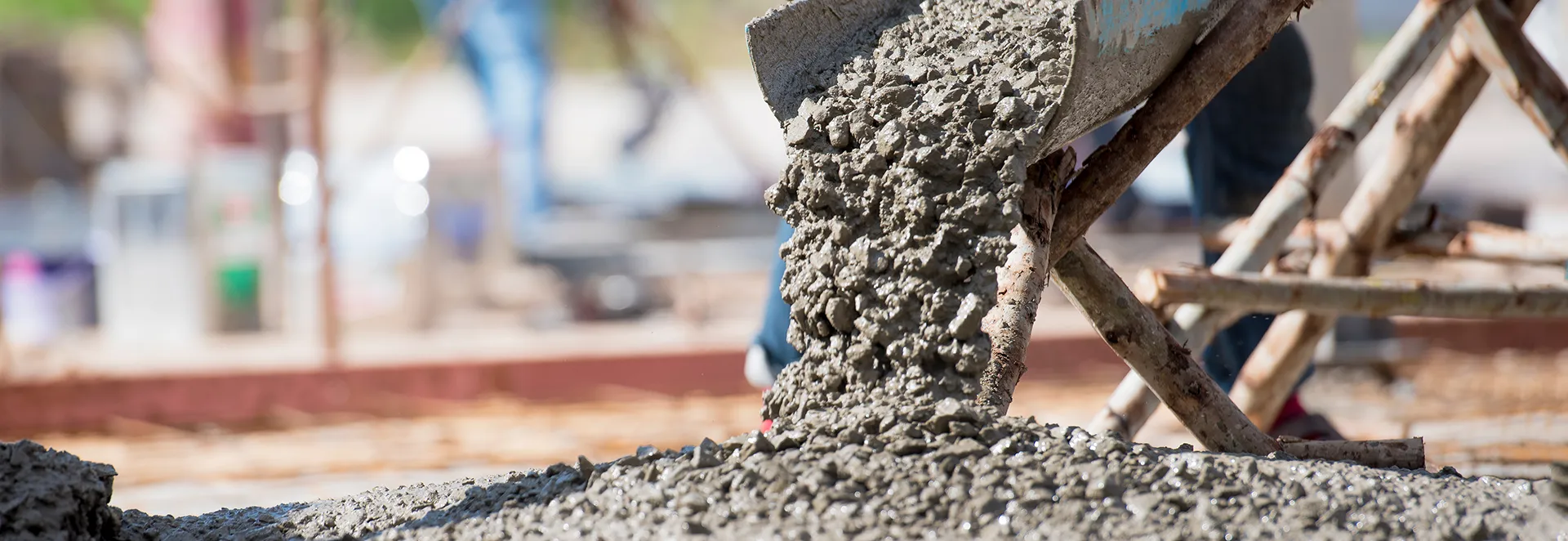 Concrete equipment pour