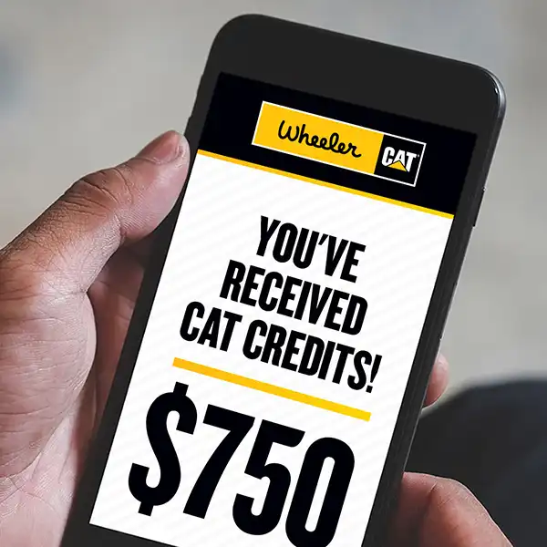 Use your Cat Card on parts, service, or attachment purchases and receive unlimited Cat Vantage Rewards!