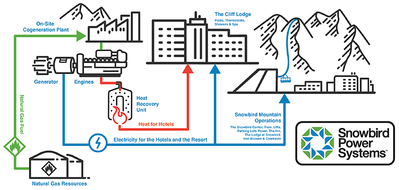 Snowbird Ski Resort Co-Gen layout