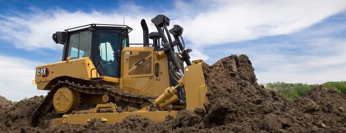 Cat D6 dozer with FirstCut edges improving material flow.