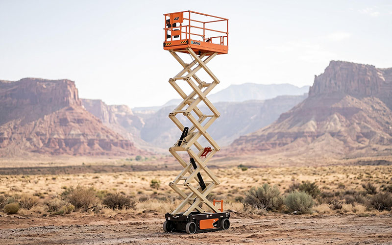 Scissor and boom lift rental in Utah